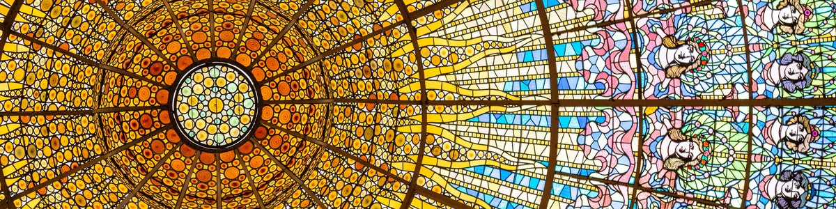 Barcelona Opera Theatre - Stained glass roof light