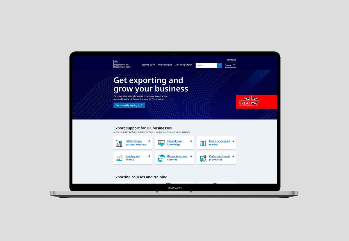 great.gov.uk - homepage
