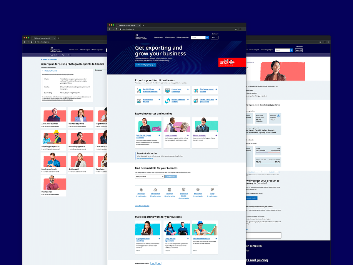 great.gov.uk - Triptych